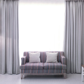 Rideau Argent Gris Printemps Discret 2