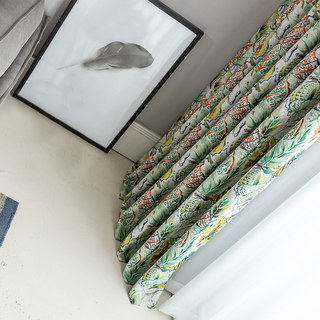 Alexsandra Feuillage Coloré Fleurs Oiseaux Rideau Multicolore Vibrant 5