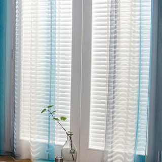 Sea Breeze Cocktail Rock Grey and Beach Blue Striped Sheer Voile Curtain
→
Rideau Voile Transparent Rayé Gris Cocktail Rock et Bleu Plage Sea Breeze