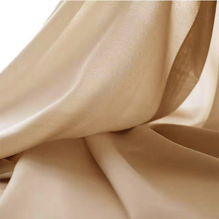 Douce Brise Mocha Chiffon Rideau Voile Transparent