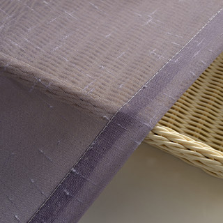 Le Parfait Mélange Ombré Violet Rideau Voile Texturé et Transparent 9