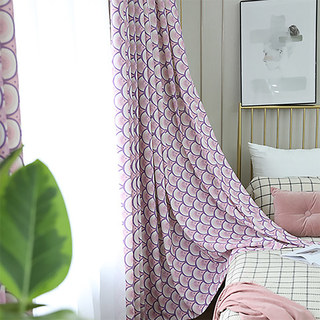 Bonjour Sunshine Moderne Art Déco Rose Rideau Floral 2
