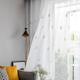 Tri-Diamond Windsor Voile Légère Rideau 5