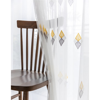 Tri-Diamond Windsor Voile Légère Rideau 3