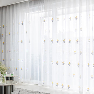 Tri-Diamond Windsor Voile Légère Rideau 6