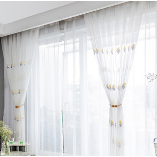 Tri-Diamond Windsor Voile Légère Rideau 7