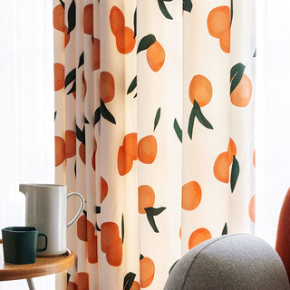 Le Rideau Orange Le Plus Joyeux, Style Lin 3