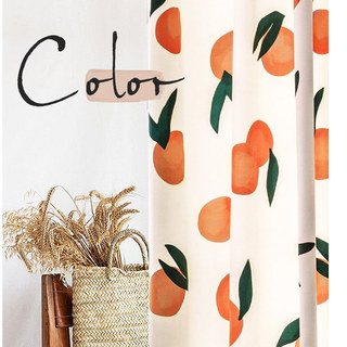 Le Rideau Orange Le Plus Joyeux, Style Lin 2