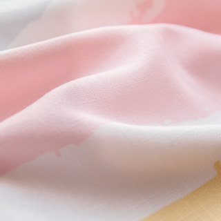 Rideau rayé rose aquarelle éclatant 6