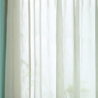 Soie Cascade Crème Chiffon Rideau Voile 1