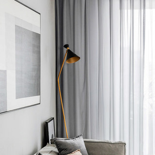 Douce Brise Gris Chiffon Voile Transparent Rideau 2