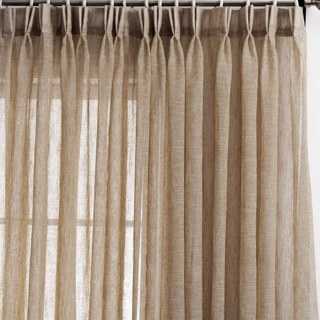 Daytime Textured Weaves Light Brown Sheer Voile Curtain
Jour Texturé Tissé Beige Clair Rideau Voile Transparent 3