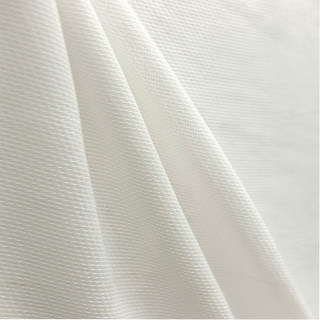 Rideau Voile Blanc Semi-Transparent Texturé Effet Écailles de Sirène 1