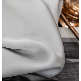 Silk Road Élégant Rideau en Voile de Chiffon Gris Cendré 5