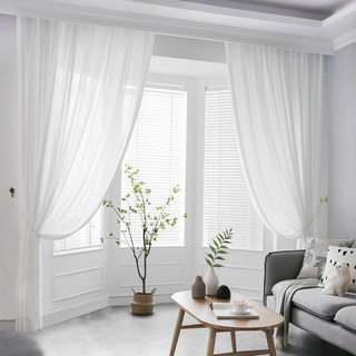 Silk Road Moonlight White Chiffon Voile Curtain
Silk Road Blanc Clairrideau en Chiffon Voile 3