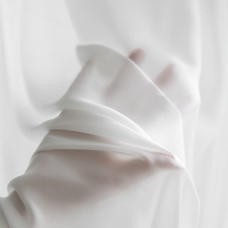 Silk Road Moonlight White Chiffon Voile Curtain
Silk Road Blanc Clairrideau en Chiffon Voile