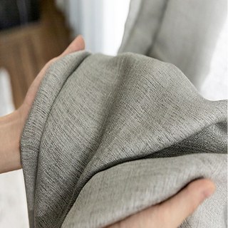 Le Rideau Voile Gris Clair Lourd et Transparent Bright Side 4