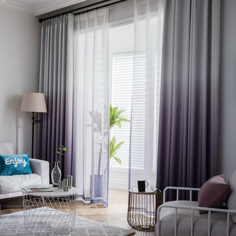 Le Parfait Mélange Rideau Dégradé Violet 1