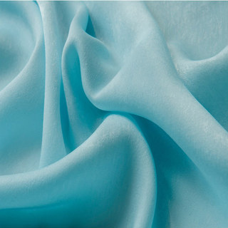 Satiné Touch Rideau Voile Bleu Bébé 4