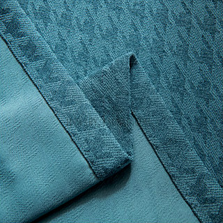 Houndstooth Motif Rideau Occultant Bleu Canard et Noir