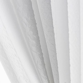 Funkier Blanc Rideau Voile Froissé Avec Rayures Audacieuses 8