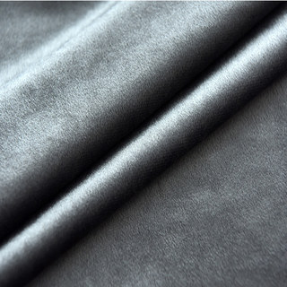 Rideaux de velours bleu gris métallisé de luxe 10
