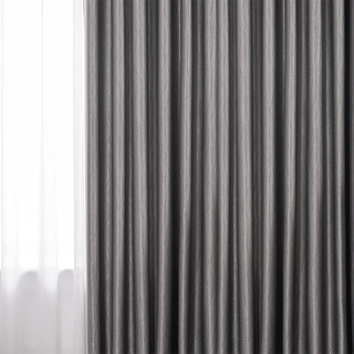 Metallic Silky Rippled Wave Charcoal Grey Blackout Curtain
Metallic Silky Ondulé Gris Anthracite Rideau Occultant 1