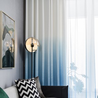 La Parfaite Association Rideau Dégradé Bleu Saphir 2