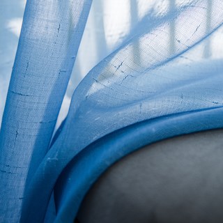 La Parfaite Association Ombré Saphir Bleu Voile Texturé Transparent 5