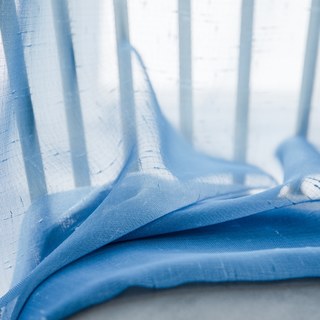 La Parfaite Association Ombré Saphir Bleu Voile Texturé Transparent 4