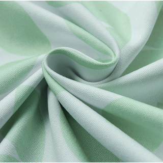 Ambiance chaleureuse Rideau léger à motifs de feuilles vert menthe style Mid-Century Modern 9