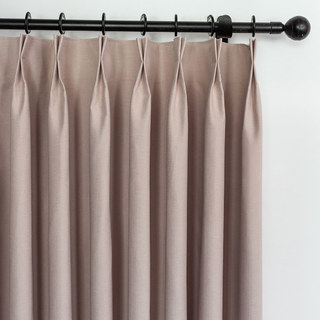 Herringbone Blush Pink Rideau 100% Blackout 10