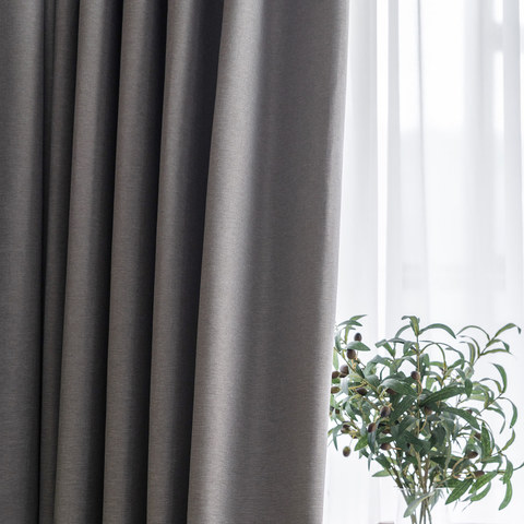 Herringbone Gris Rideau 100% Occultant 1