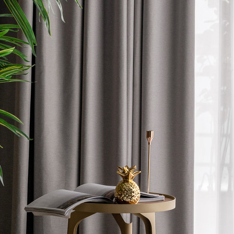 Herringbone Gris Lilas Clair Rideau 100% Blackout 1