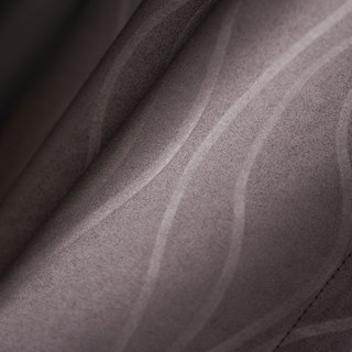 Rideaux occultants à motifs ondulés super épais marron café et noir 12