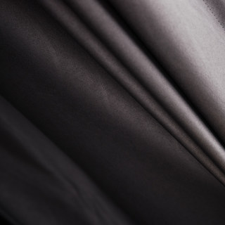 Ondulations Douces Super Épais Rideau Bicolore Gris Foncé 100% Anti-Lumière 13