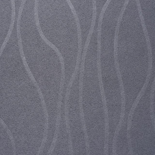 Ondulations Douces Super Épais Gris Clair Rideau 100% Anti-Lumière