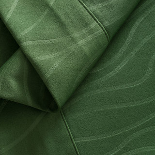 Rideaux occultants vert olive super épais à vagues ondulées 13