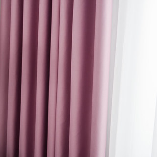 Rideau occultant super épais rose blush 7