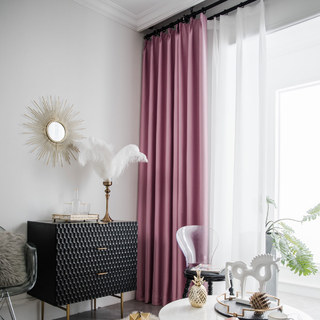 Rideau occultant super épais rose blush 6
