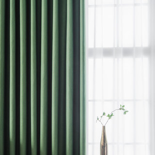 Rideau occultant vert olive super épais 7