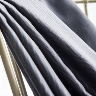 Super épais Feuilles de saule Gris foncé Rideau occultant 100% 15