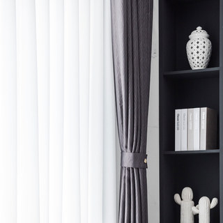 Super épais Feuilles de saule Gris foncé Rideau occultant 100% 10