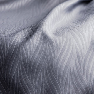 Super épais Feuilles de saule Gris clair Rideau occultant 100%