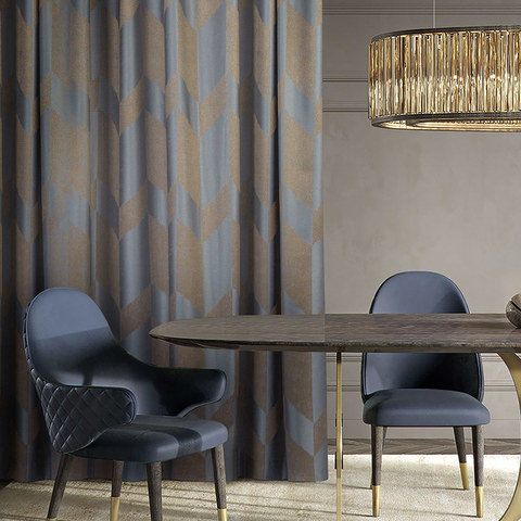 Great Gatsby Luxury Art Deco Greyish Blue Chevron Curtain
Great Gatsby Luxe Art Déco Rideau Chevron Gris-Bleu 1