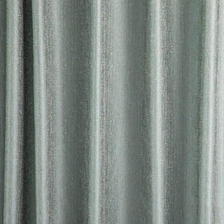 Métallique Fantaisie Délicatement Texturé Rayé Étincelant Chatoyant Gris Vert Rideau 5