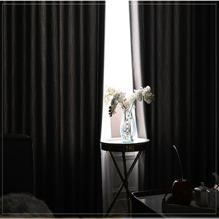 Metallic Silky Rippled Wave Charcoal Grey Blackout Curtain
Metallic Silky Ondulé Gris Anthracite Rideau Occultant 4