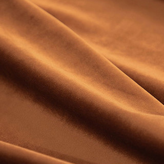 Fines rideaux en velours terracotta caramel orange brûlé 5