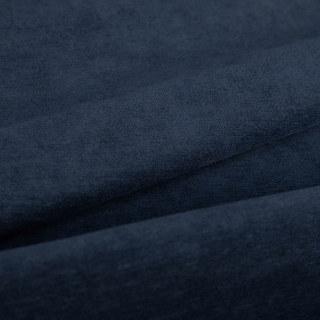 Exquis rideau en chenille bleu marine nuit, mat et luxueux