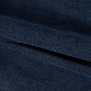 Exquis rideau en chenille bleu marine nuit, mat et luxueux 6